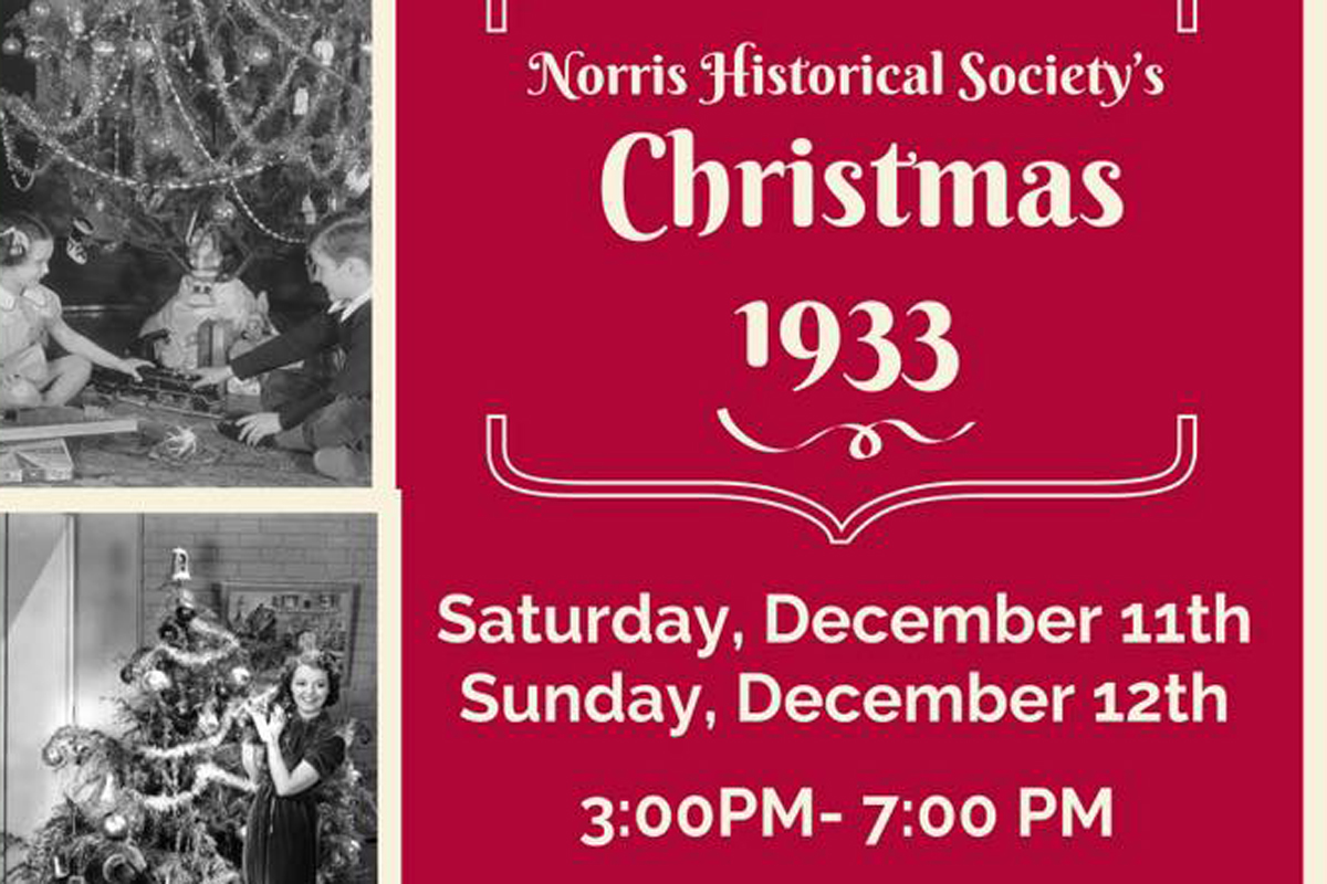 Norris Historical Society's Christmas 1933